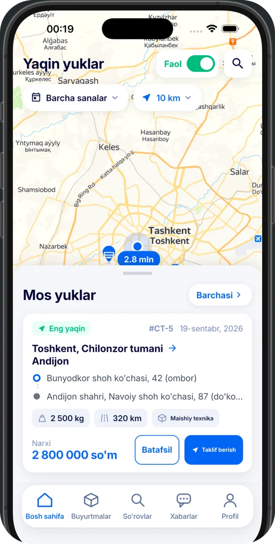 Haydovchi ekrani